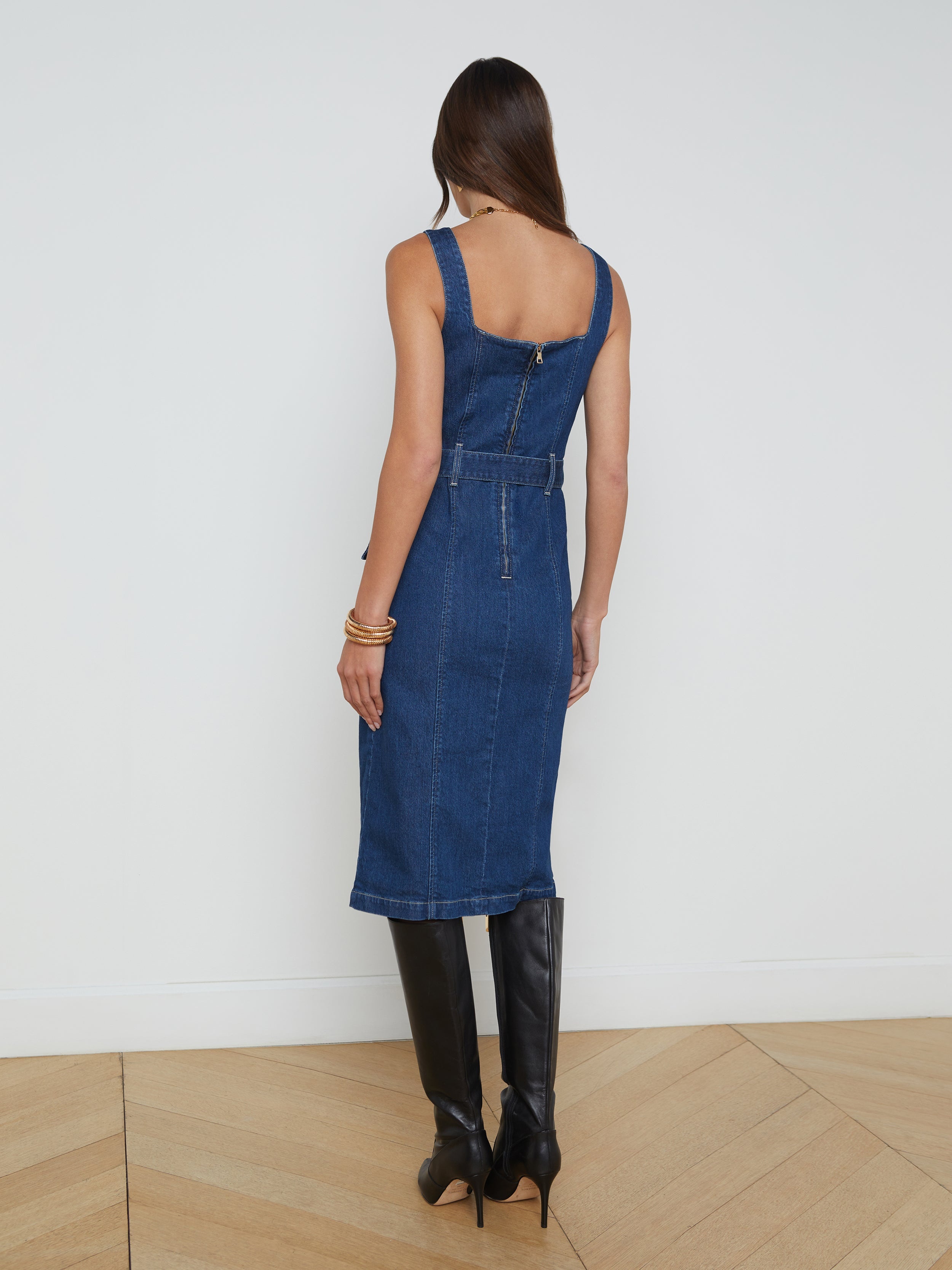 Idy Button-Front Dress - 6
