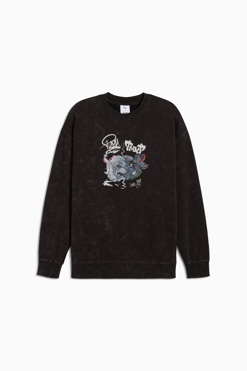 PUMA x TMNT 남자의 Relaxed 승무원 스웨터 - 1