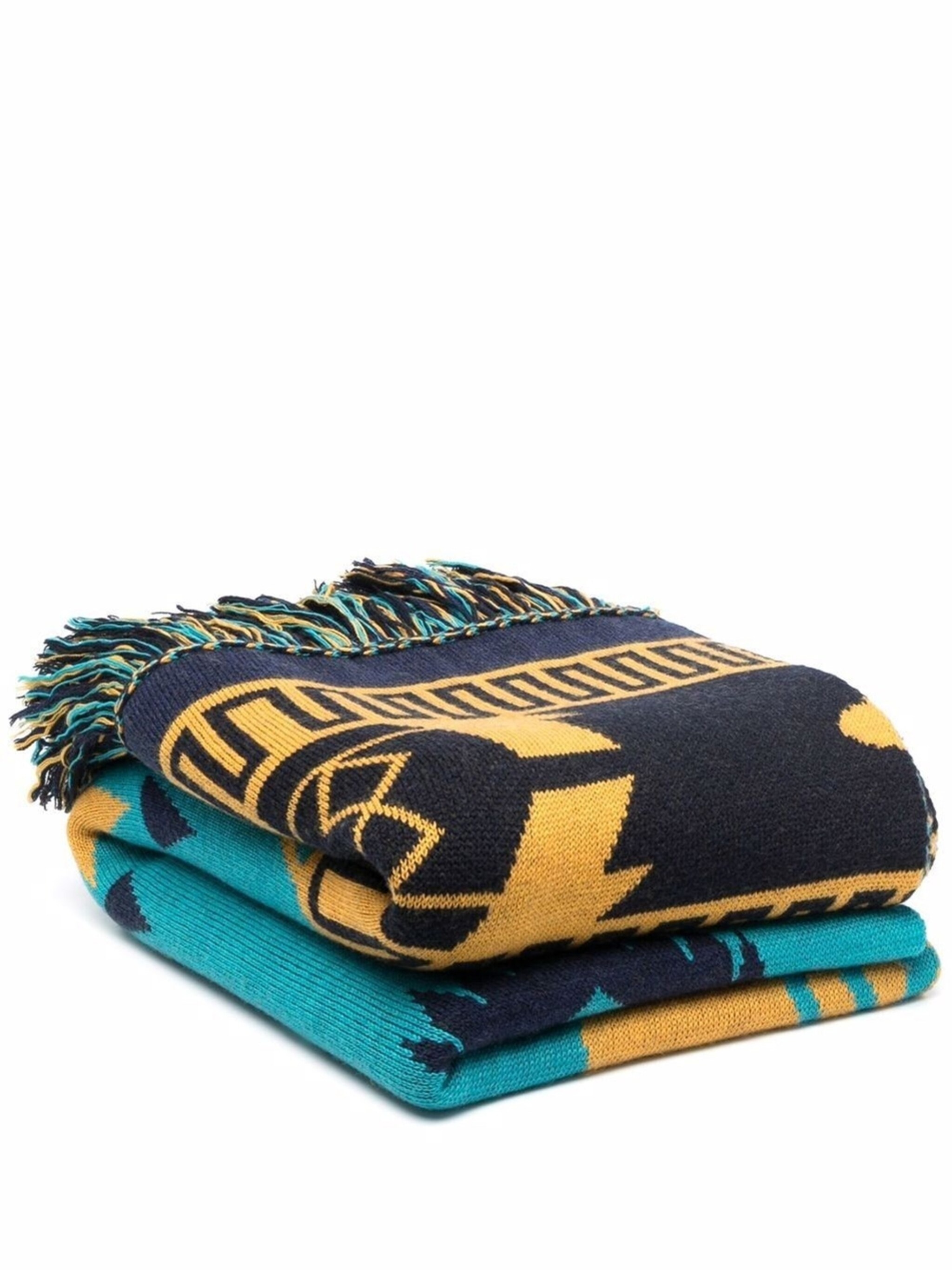 Icon jacquard-knit blanket - 1