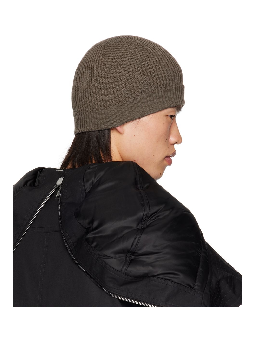 Gray Porterville Ribbed Beanie - 3