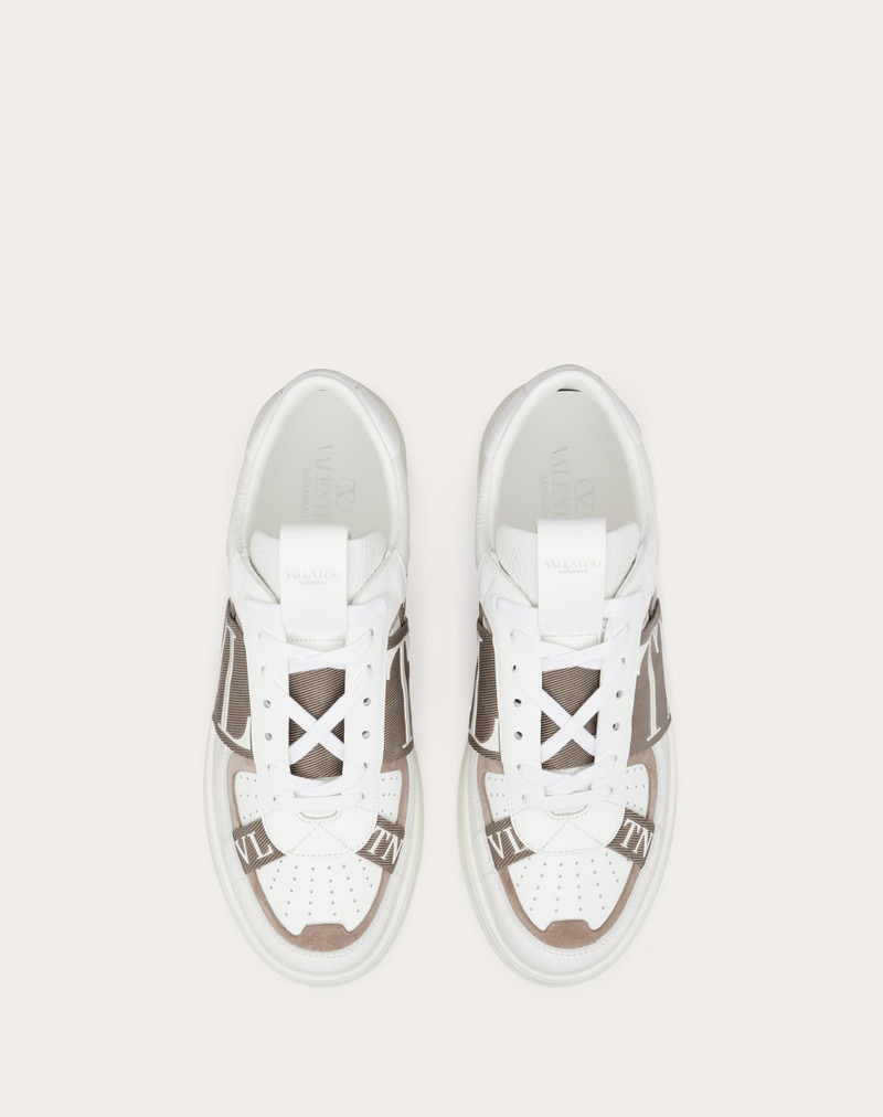 밴드를 가진 VL7N LOW-TOP CALFSKIN SNEAKER 4