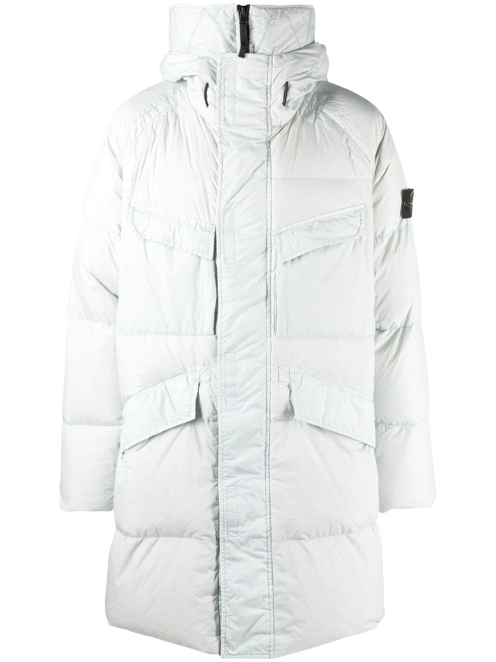 Compass-motif down jacket - 1