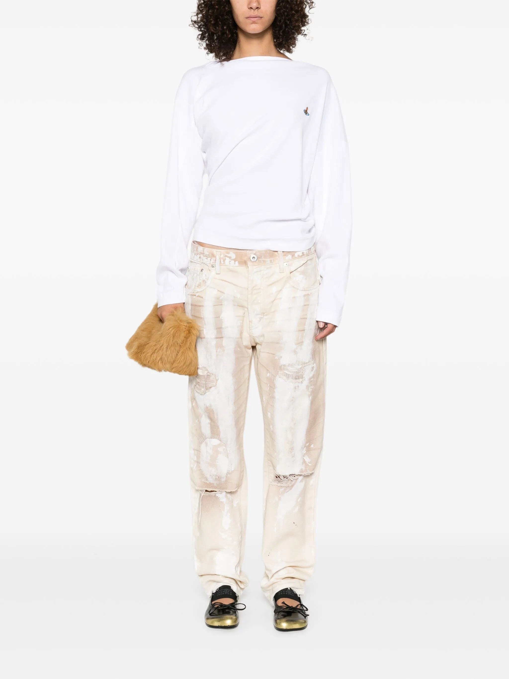 Gallery Dept. Paint-splatter Distressed Jeans - 5