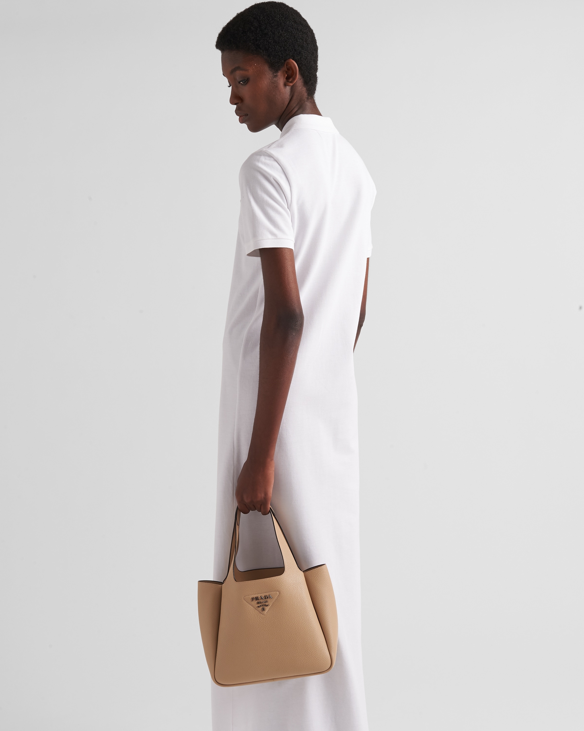 ワンピース PRADA | Pique midi-dress 33579_13CQ_F0009_S_231 Prada Piqué midi-dress | REVERSIBLE