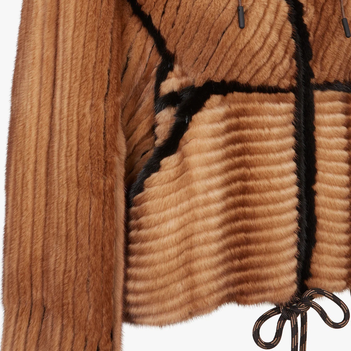 Brown mink jacket - 3