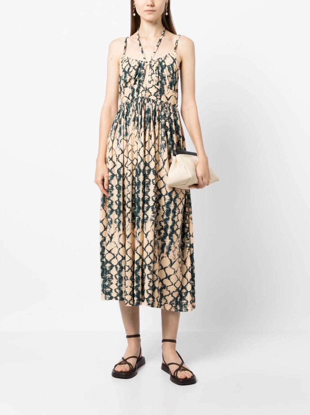 Freya halterneck midi dress - 2