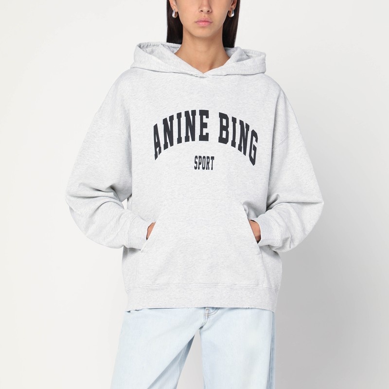 Light grey hooded sweatshirt - 1
