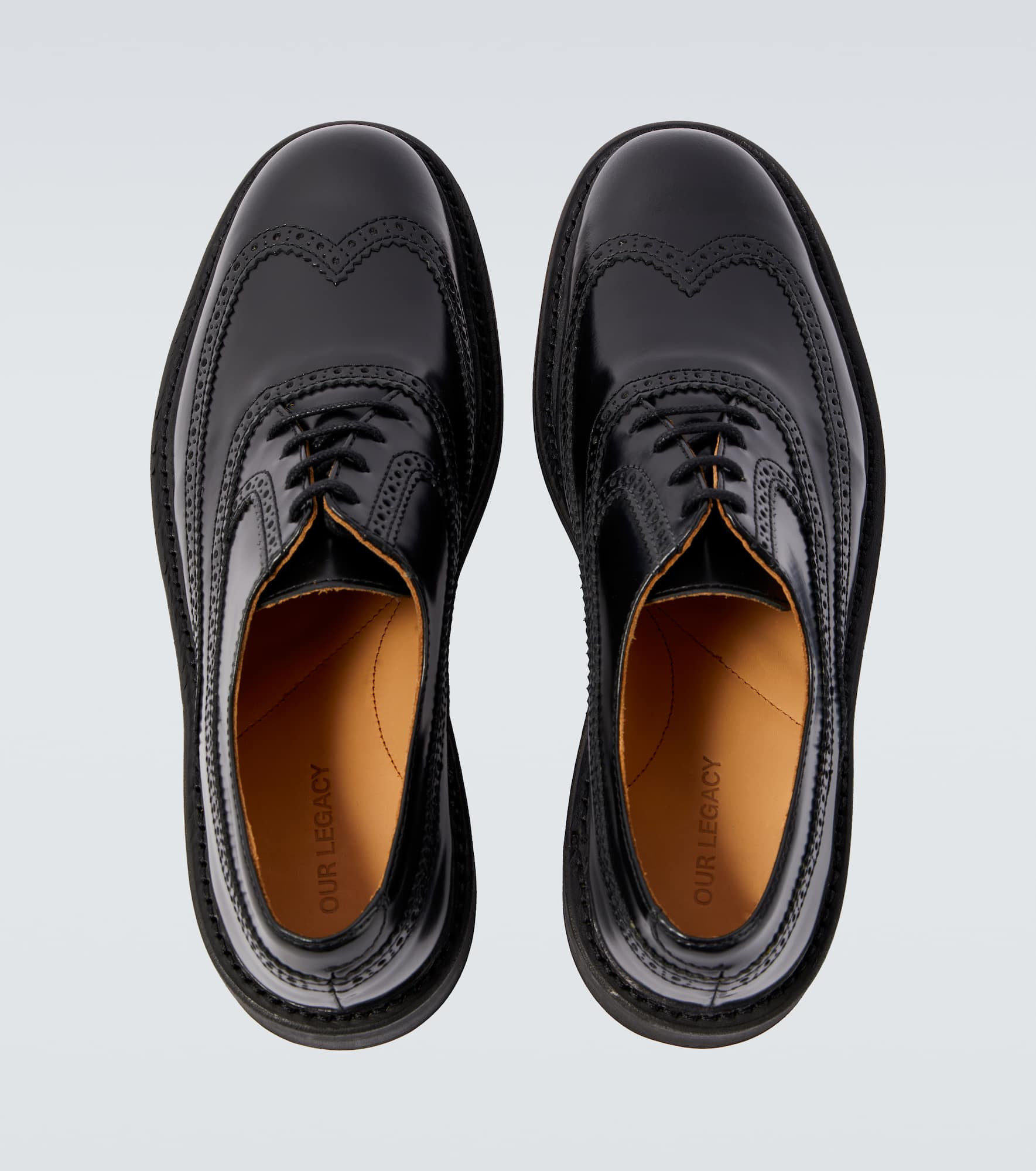Brogue Parade leather derby shoes - 4