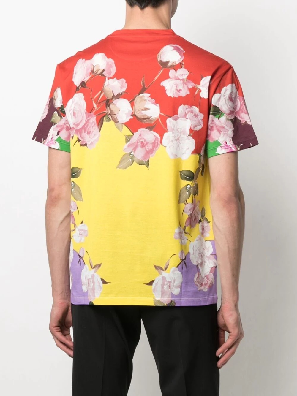 Flying Flowers printed T-shirt - 4