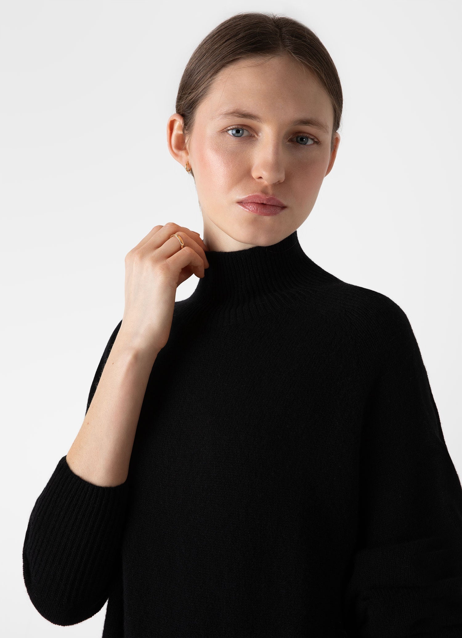 Lambswool Funnel Neck Dress - 3