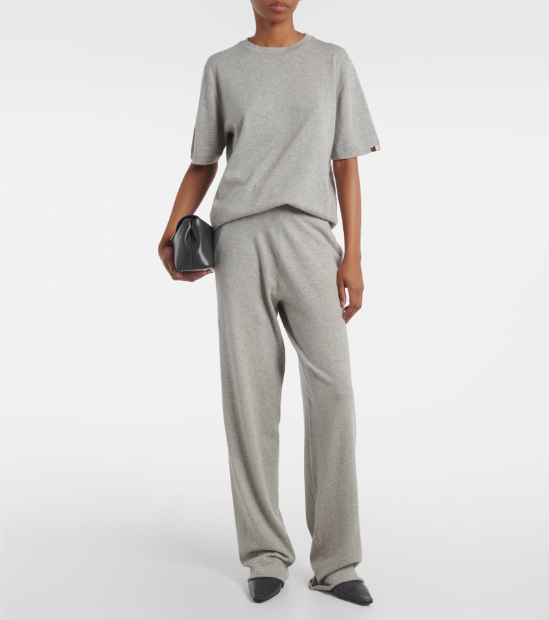 extreme cashmere N°353 Relax cotton and cashmere wide-leg pants outlook