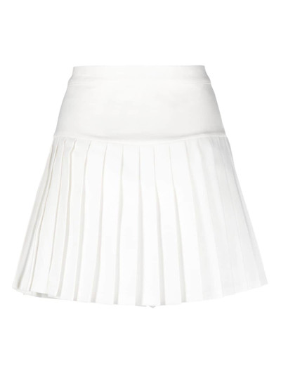 LACOSTE logo-embroidered pleated miniskirt outlook