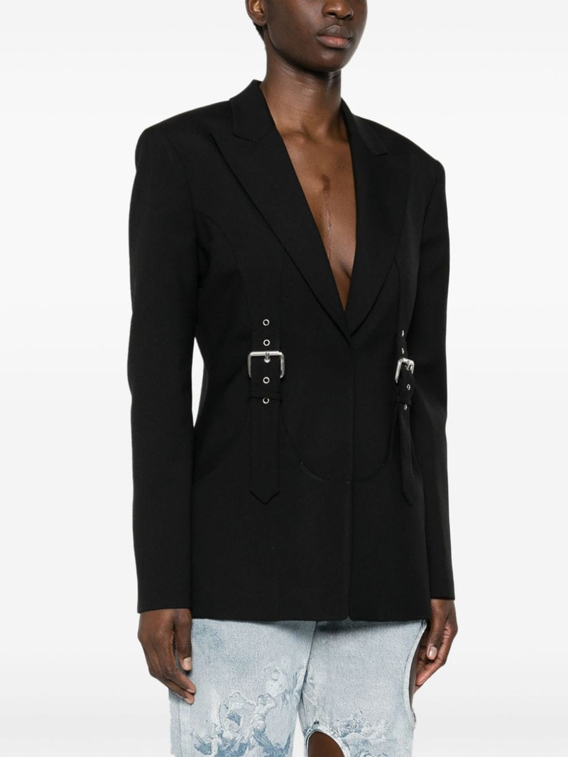 buckle-detailed blazer 3