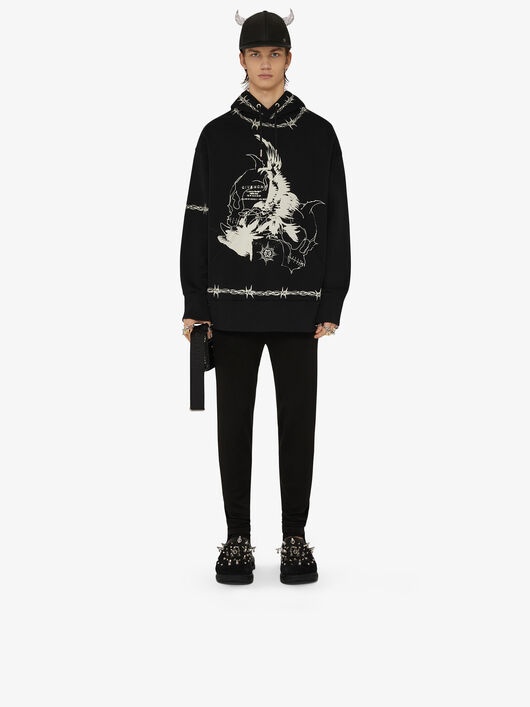 GIVENCHY GOTHIC OVERSIZED HOODIE - 1