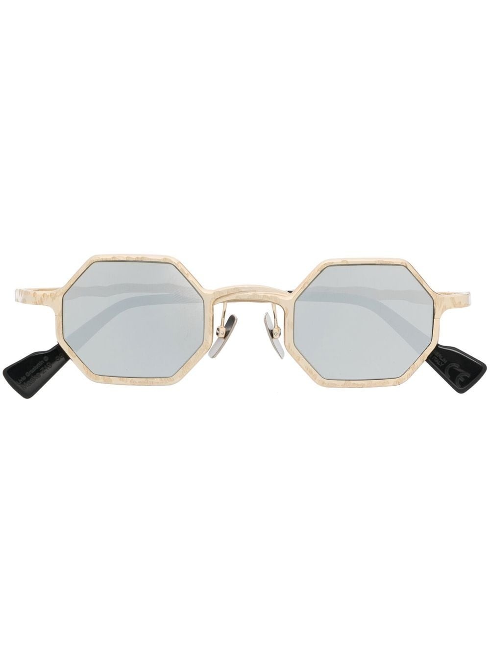 geometric-frame tinted sunglasses - 1