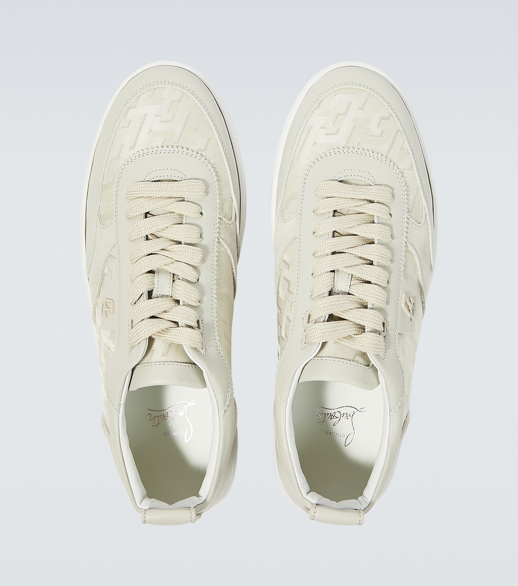 Happyrui leather-trimmed sneakers - 4