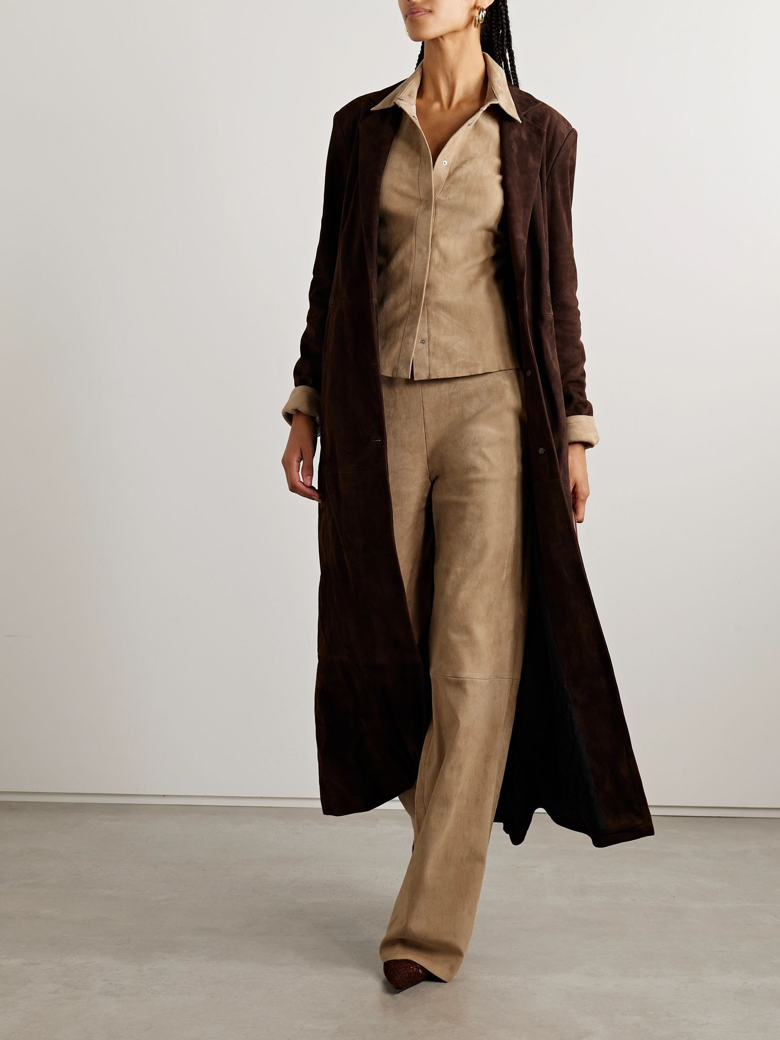 Sanda suede shirt Beige - 2