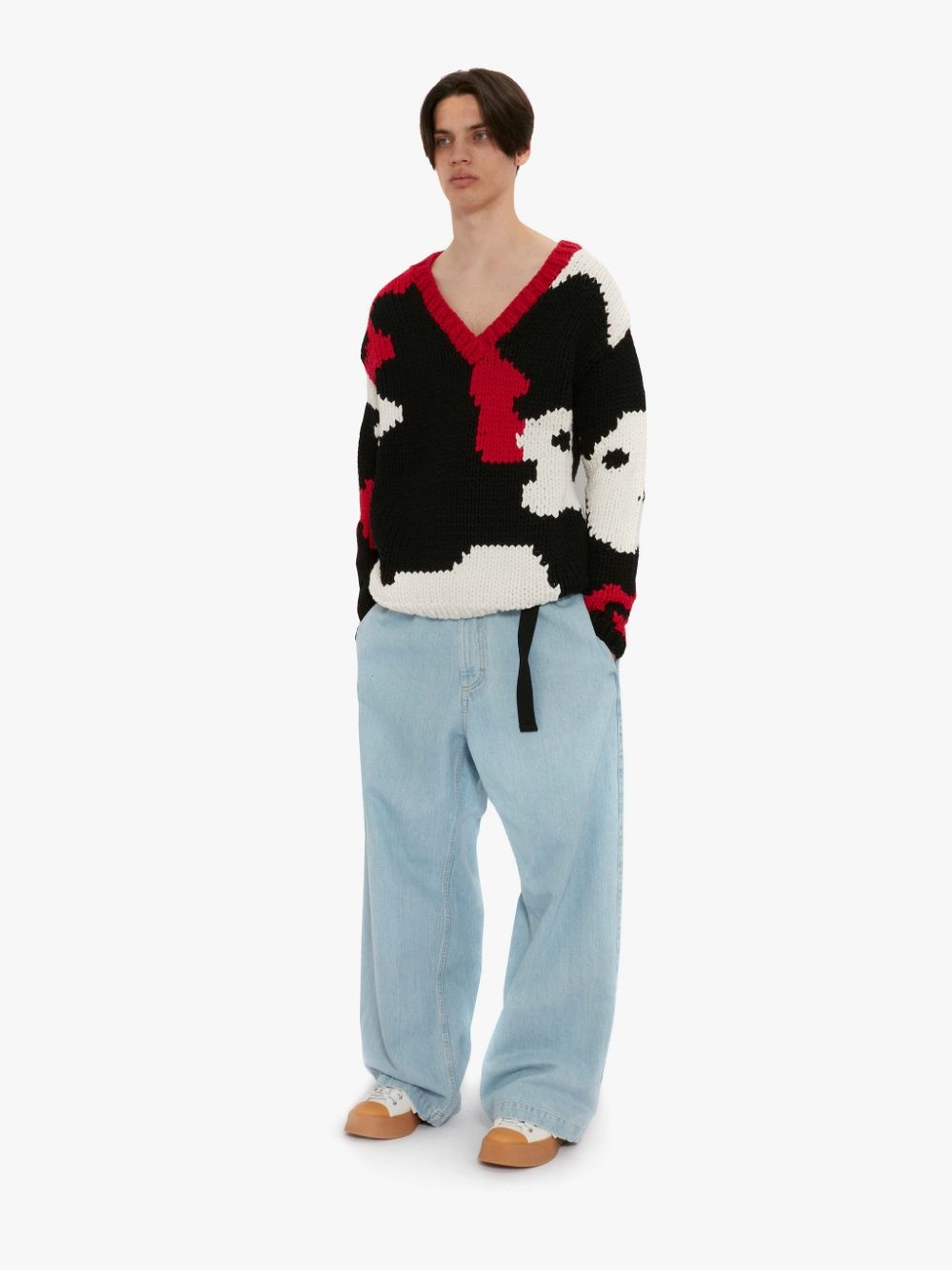 1 MONCLER X JW ANDERSON V-NECK JUMPER - 3