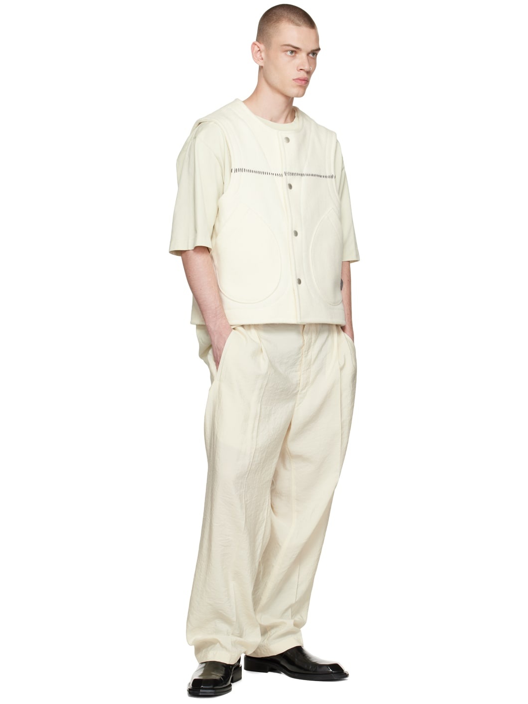 Off-White Blanket Vest - 4