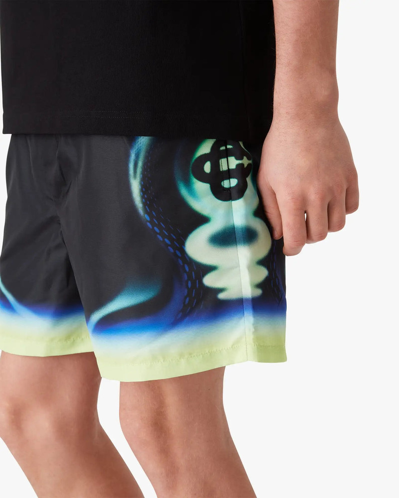 Sporchid Black Printed Swim Shorts | Casablanca Paris 5