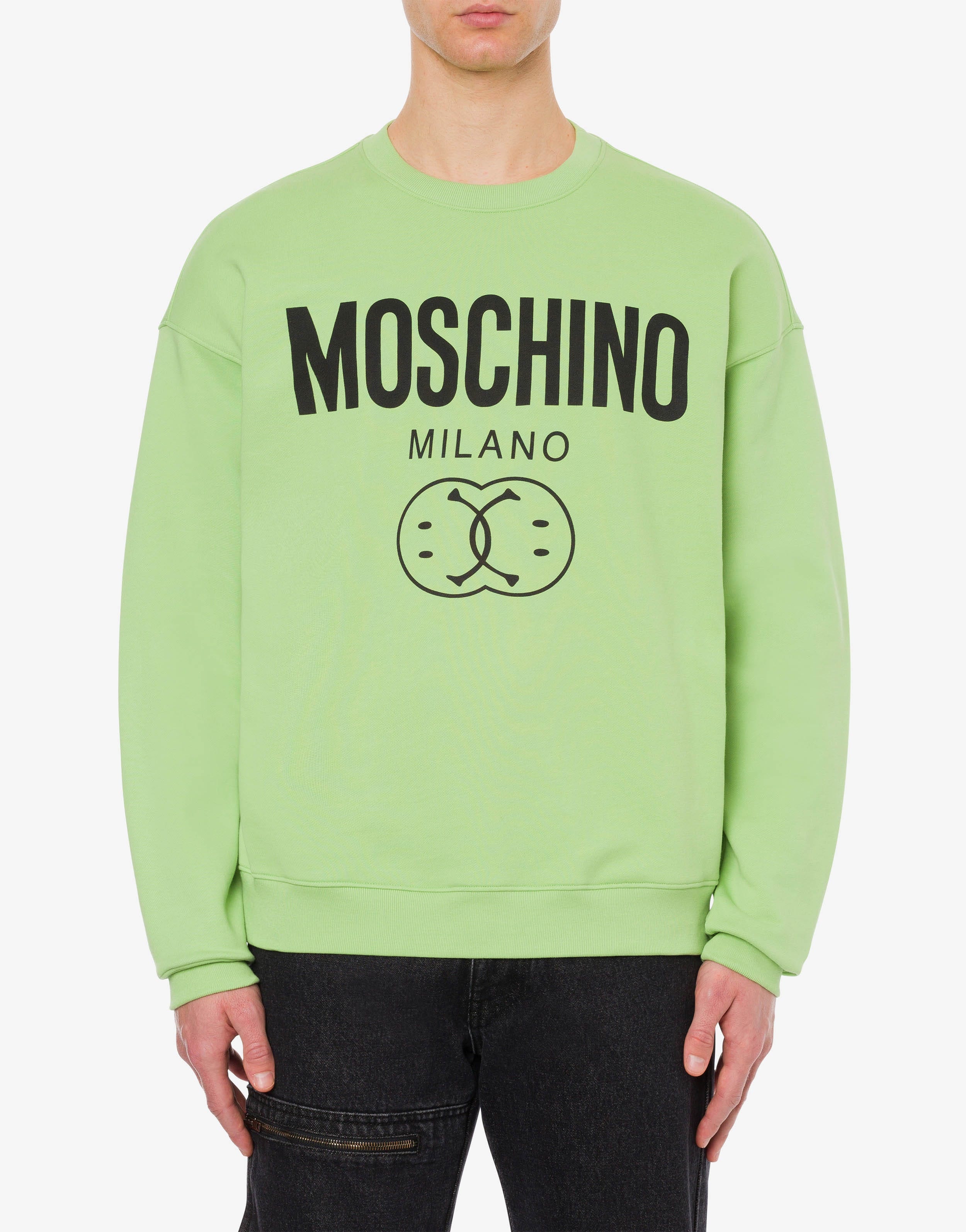 DOUBLE SMILEY® LOGO ORGANIC COTTON SWEATSHIRT - 2