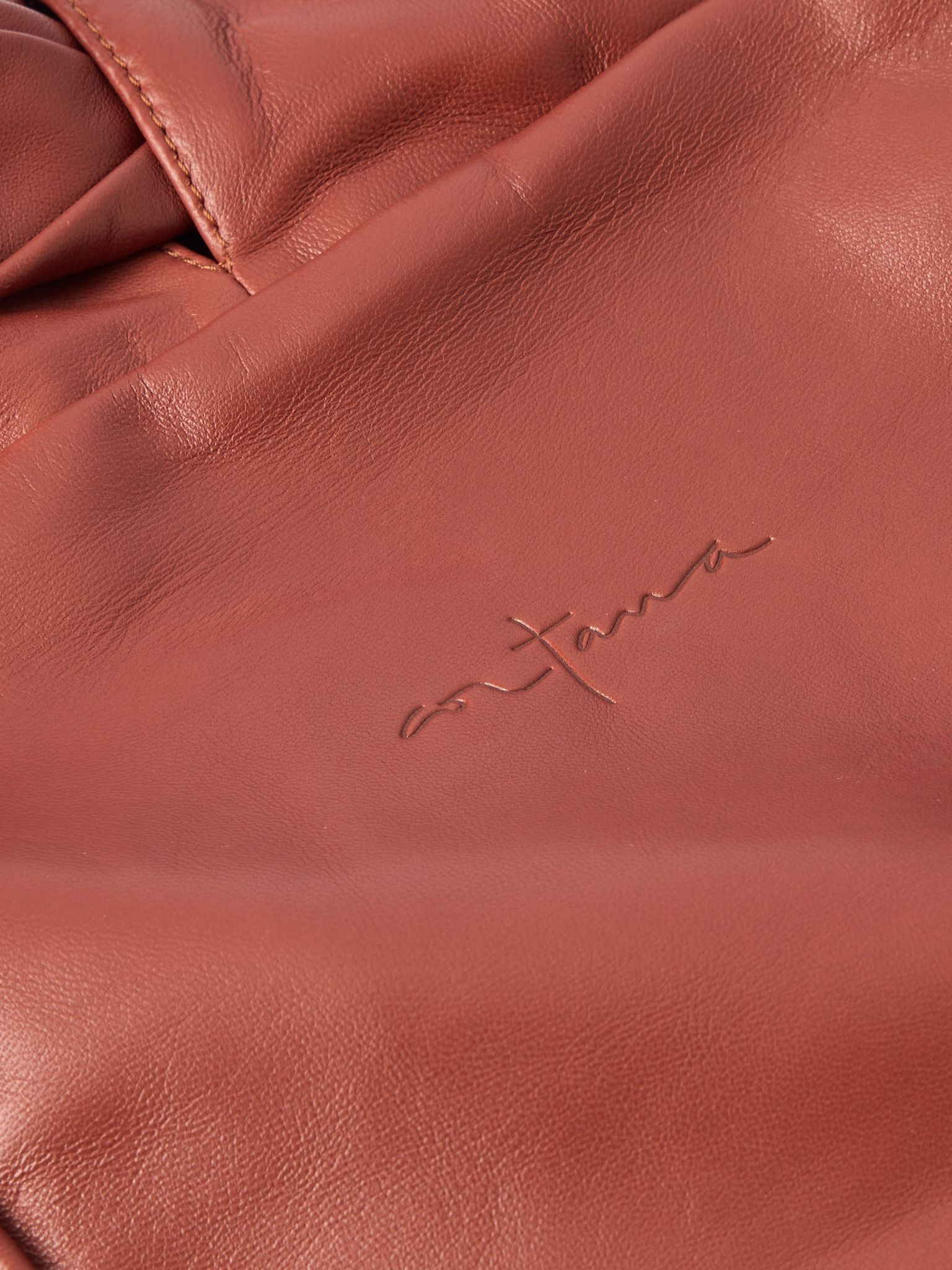 Leather shoulder bag Brick - 4