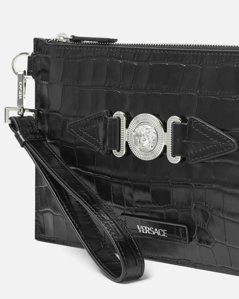 Croc-Effect Medusa Biggie Small Pouch 5