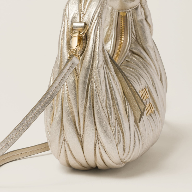 Wander matelassé nappa leather hobo mini-bag 4