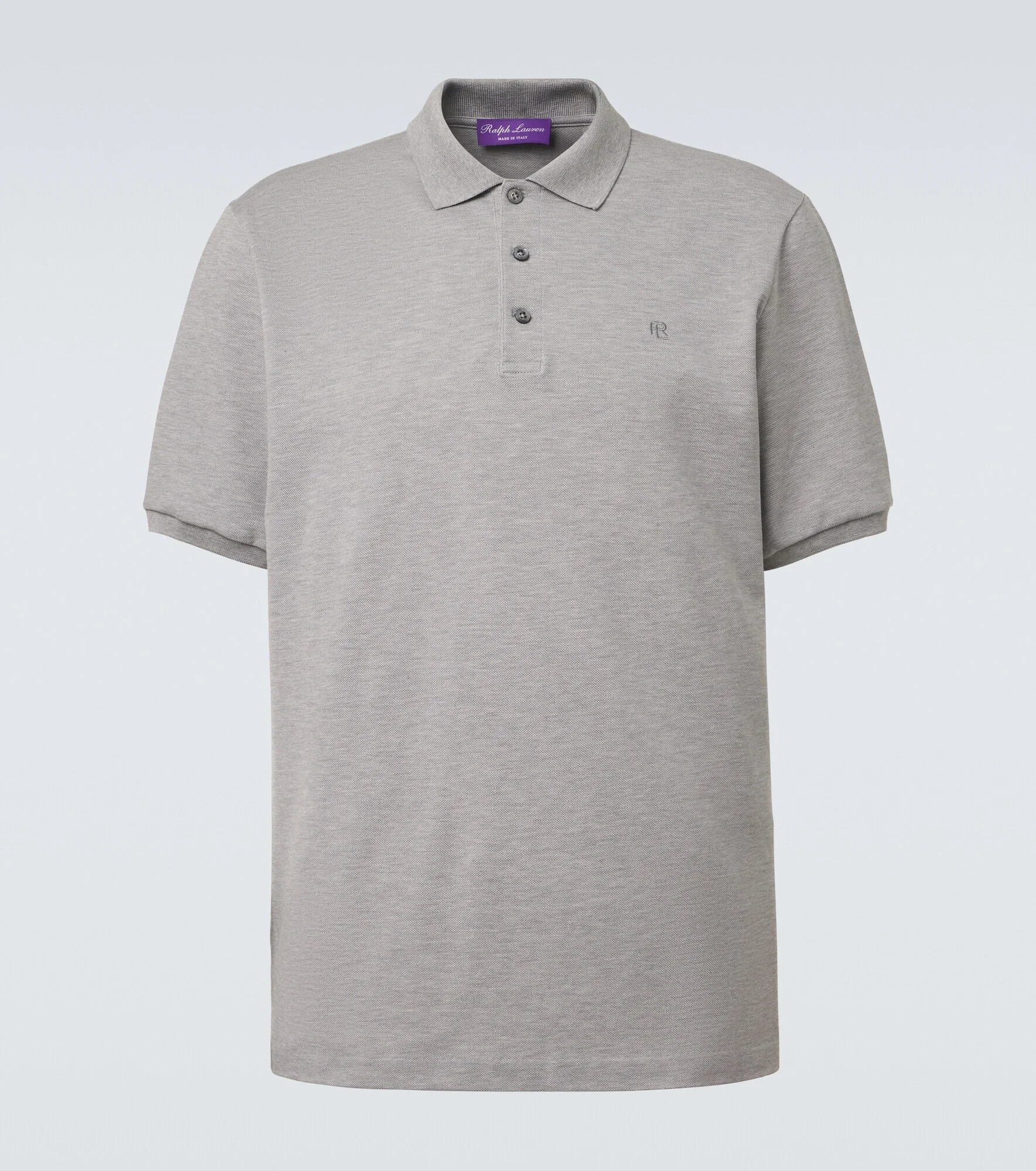 Cotton piqué polo shirt - 1