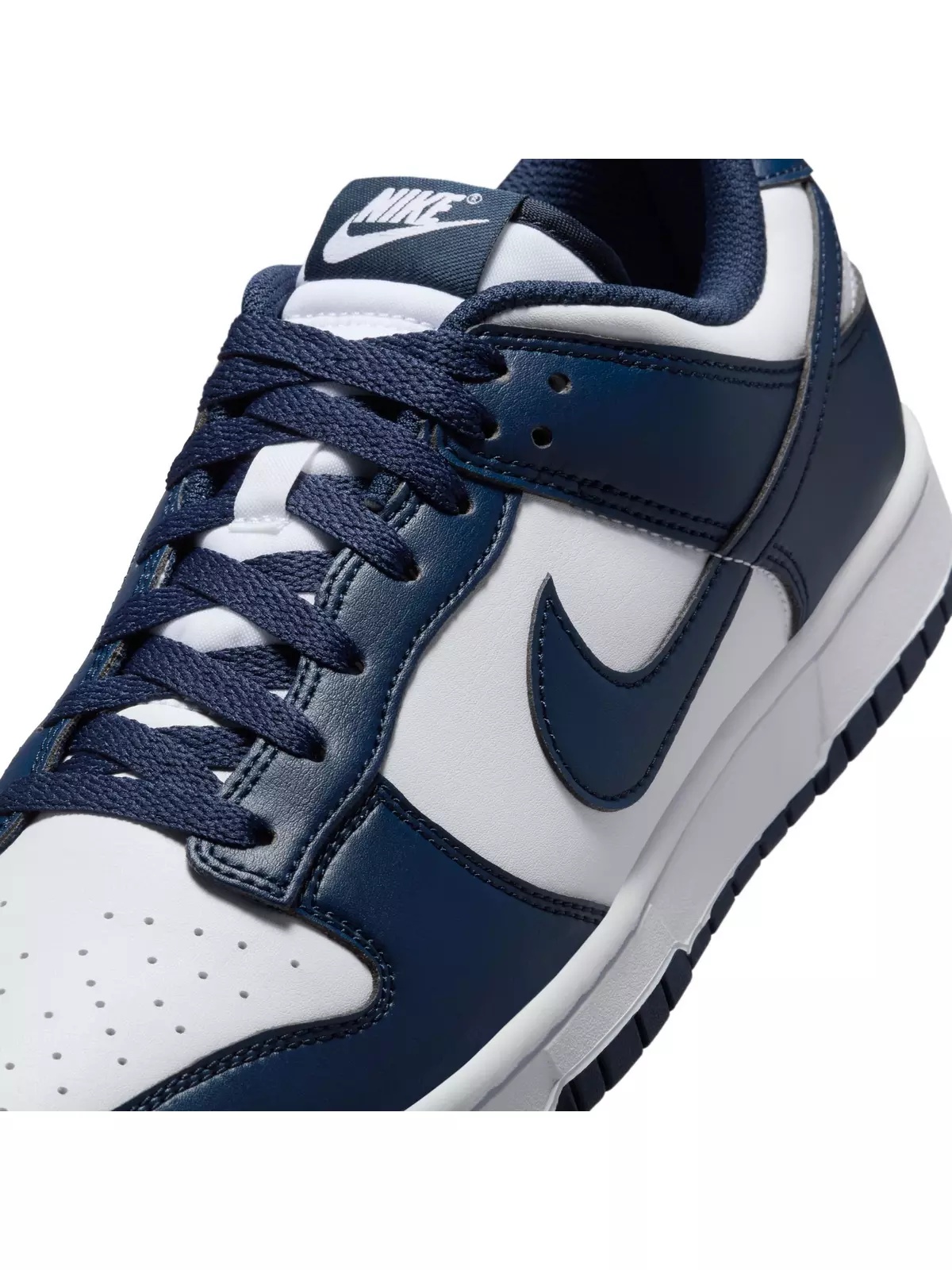 Dunk Low Retro "White/Midnight Navy" Men's Shoe - 10
