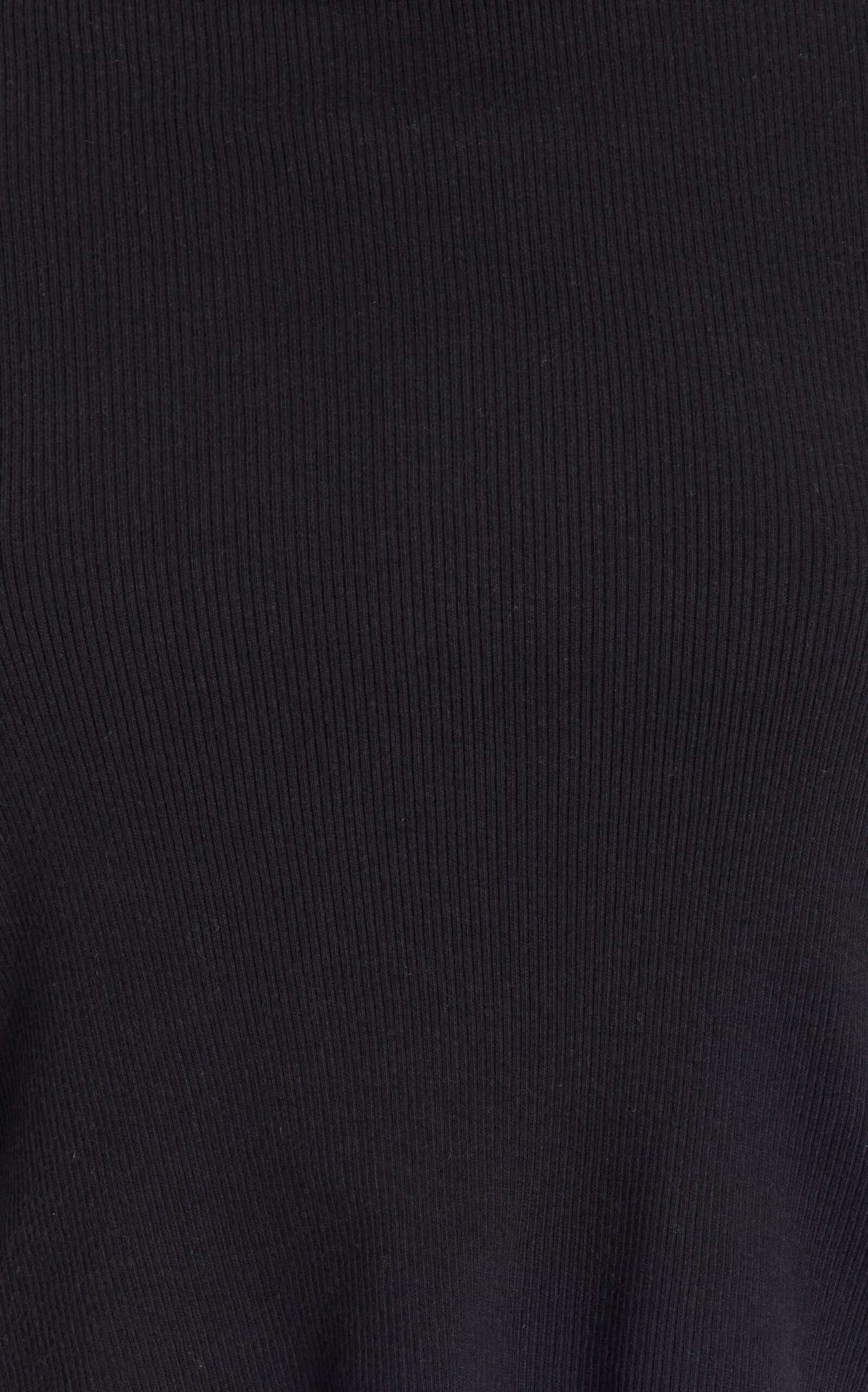 Cropped Cotton-Blend Turtleneck Top black - 5