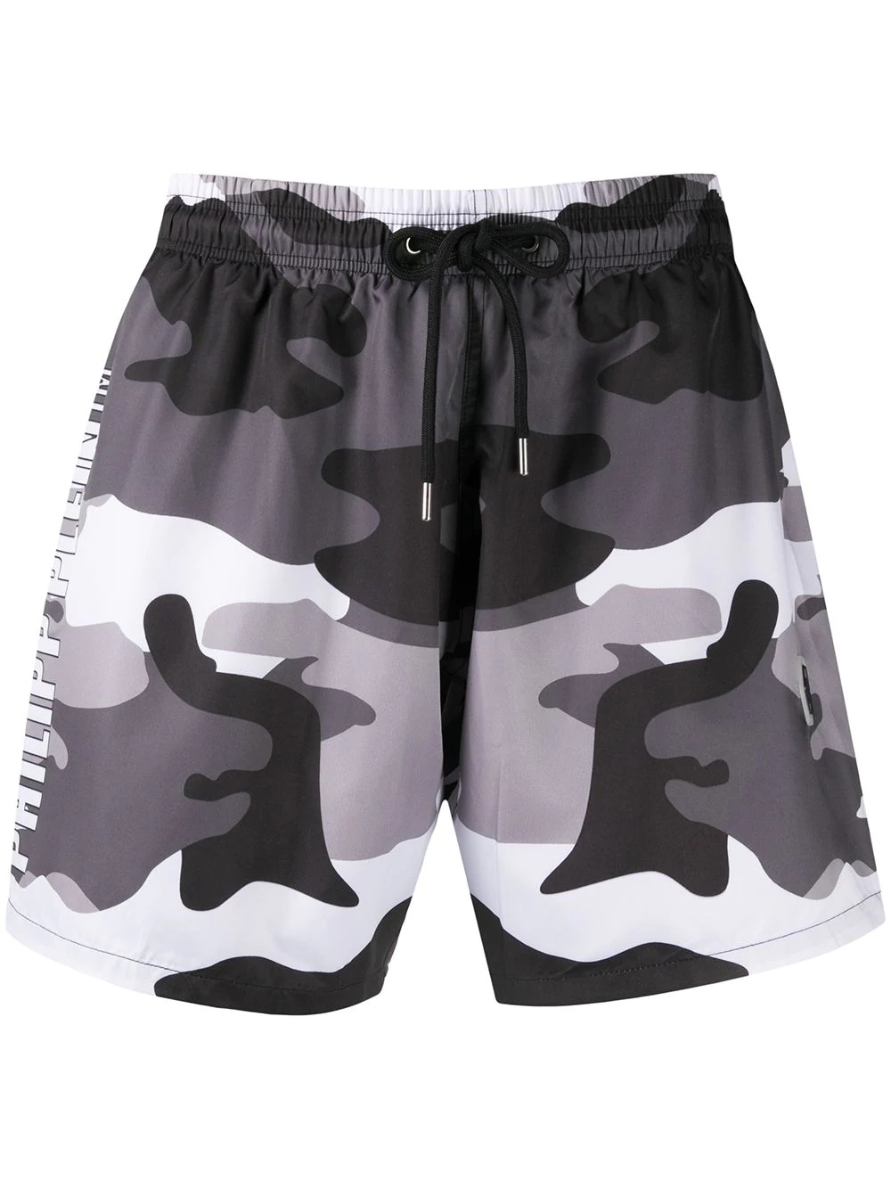 asymmetric camouflage swimming trunks - 1