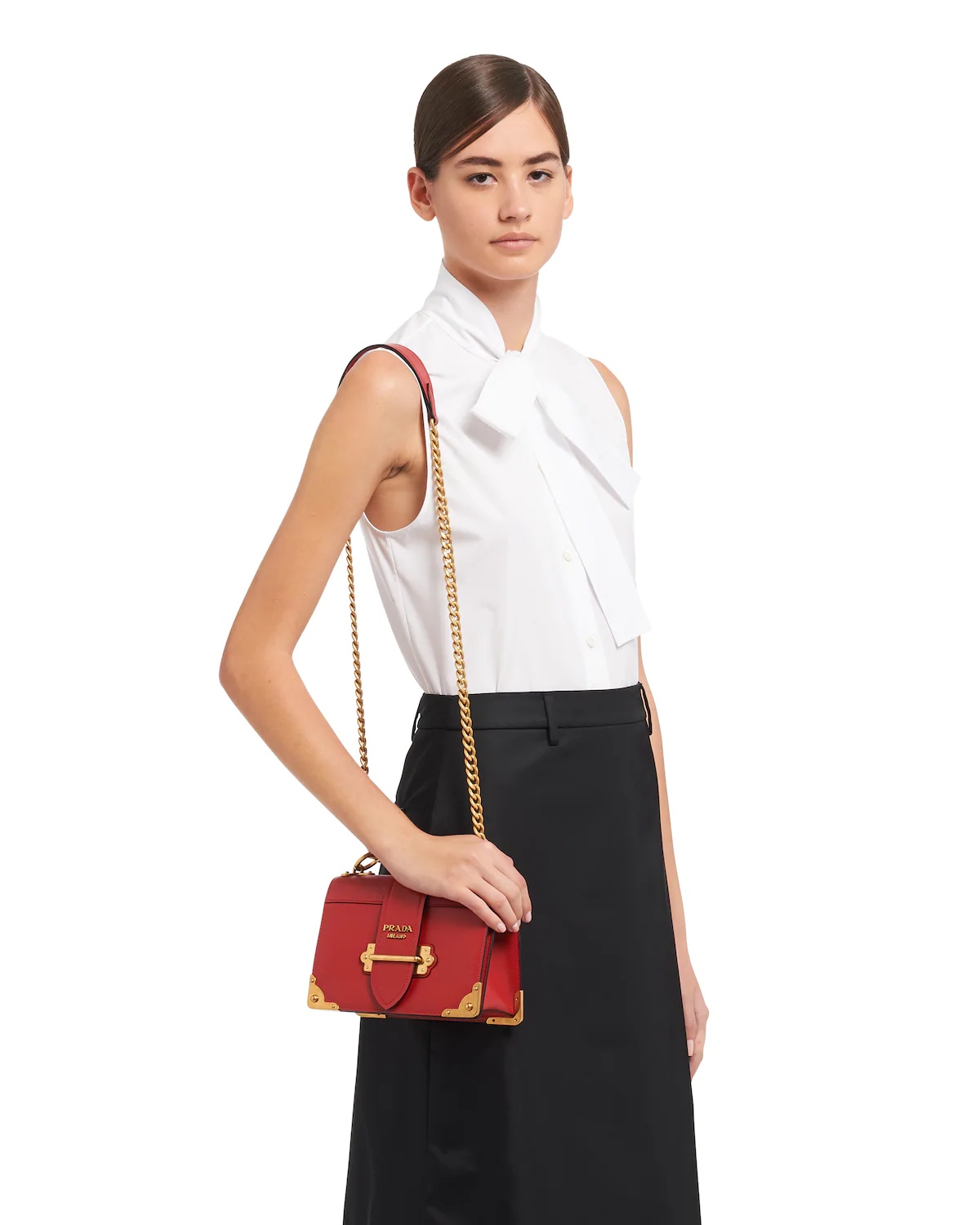 Leather Prada Cahier Shoulder Bag - 2