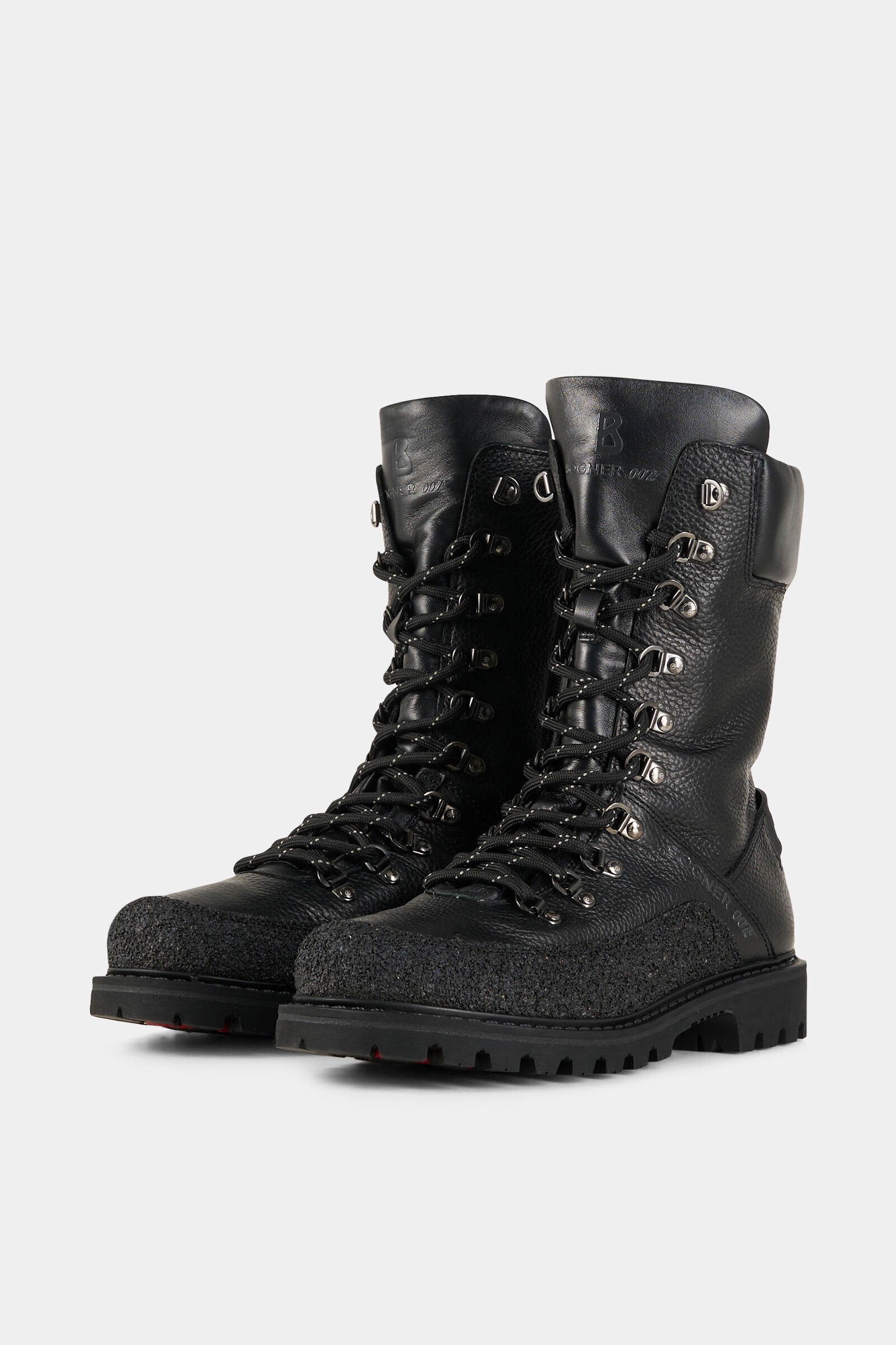 Helsinki X Bond 007 High boots with spikes in Black - 4