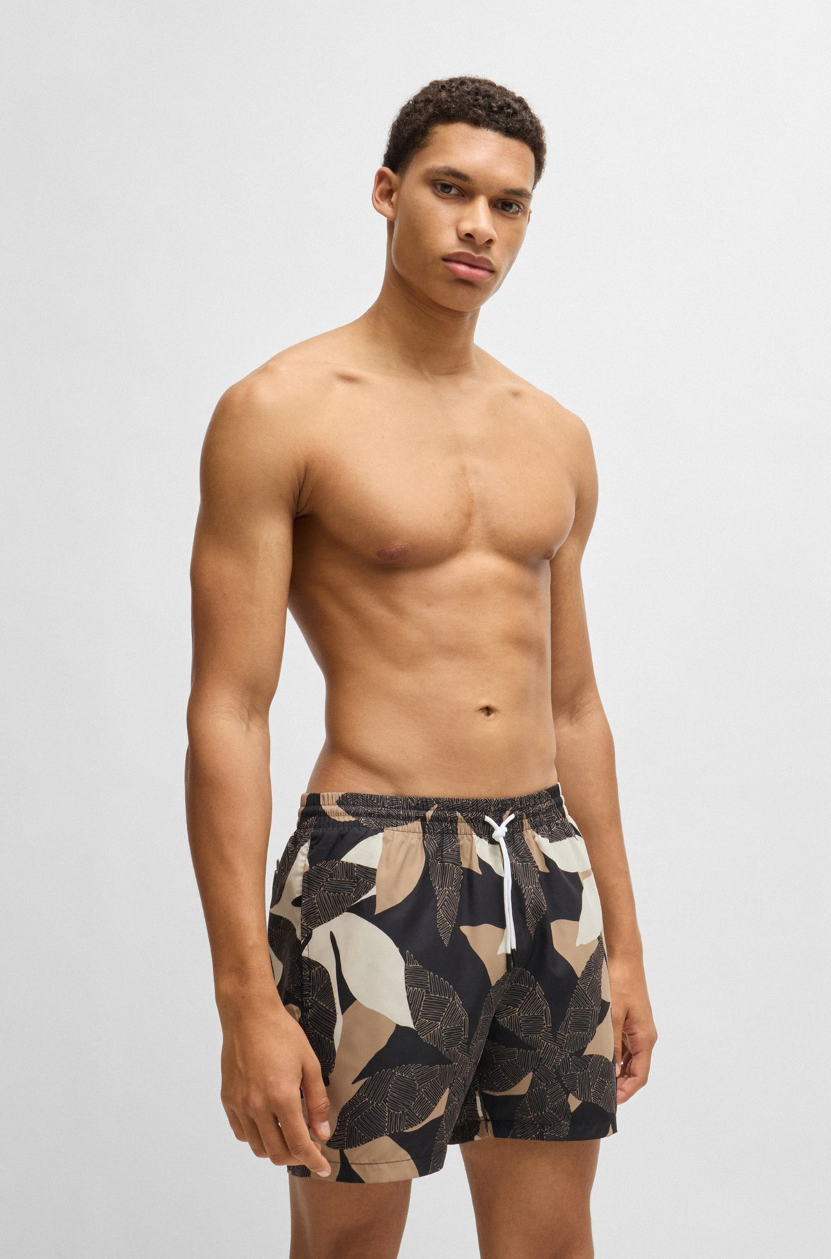 FULLY LINED SWIM SHORTS WITH SEASONAL PRINT - 2
