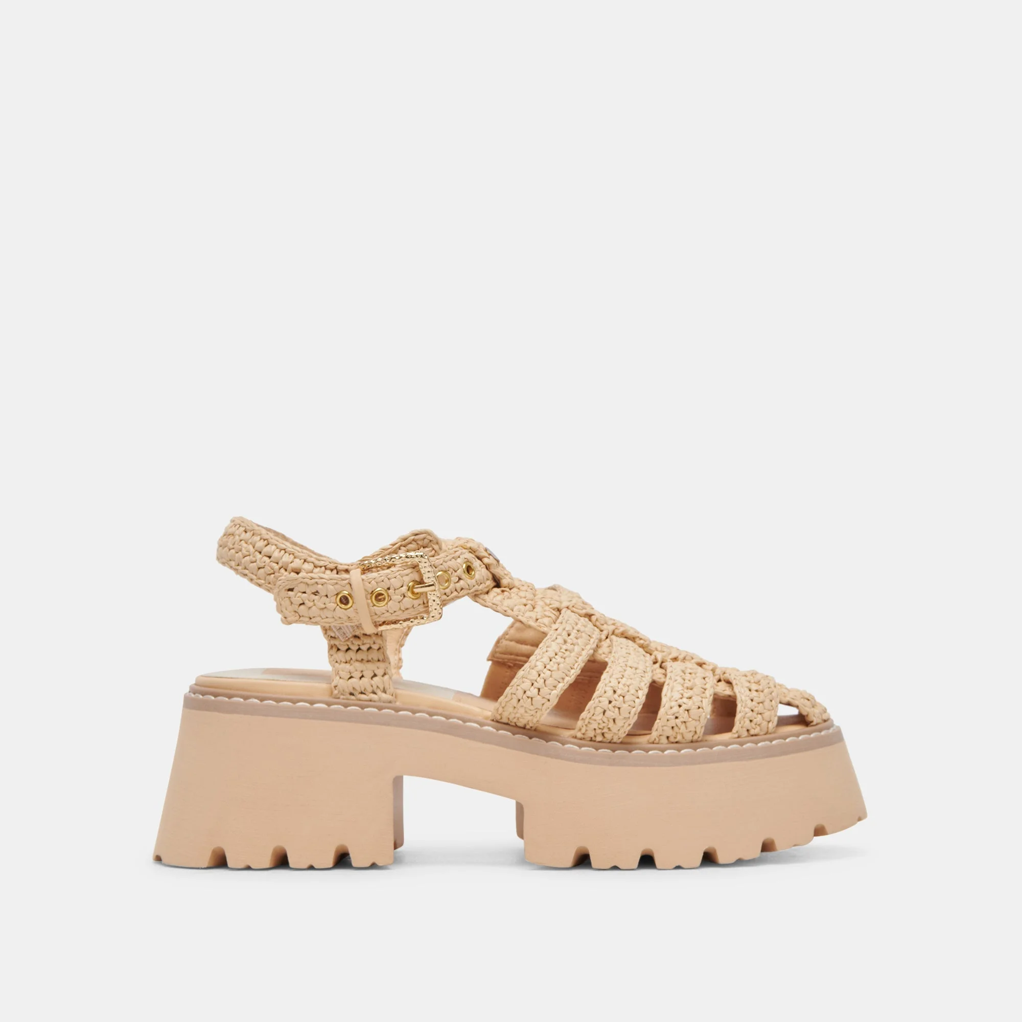 LASLY SANDALS NATURAL KNIT - 1
