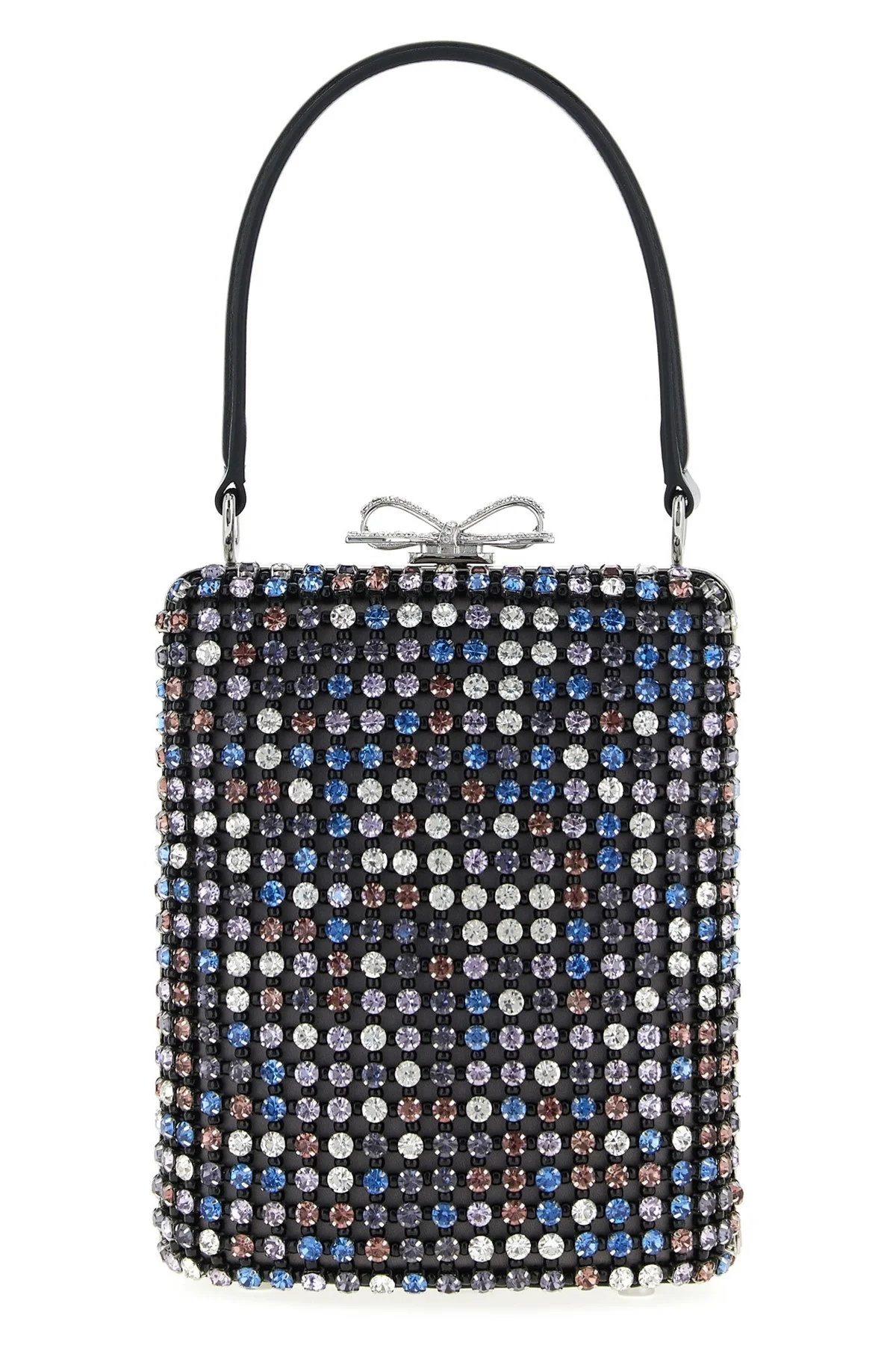 'Multi Crystal Chainmail' mini handbag - 1
