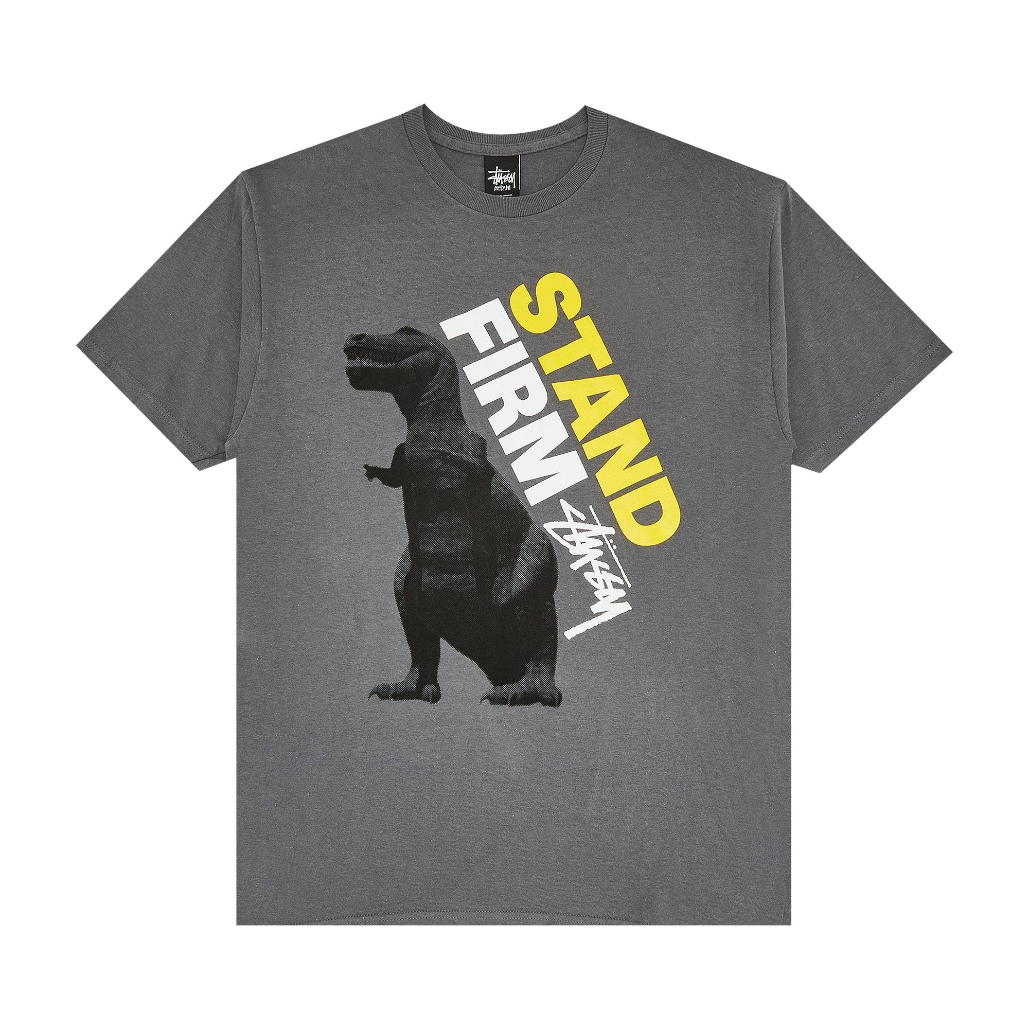 Stussy Stand Firm Dino Tee 'Charcoal' - 1