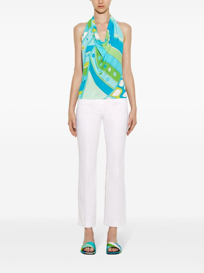 PUCCI Vivara-print halterneck top outlook