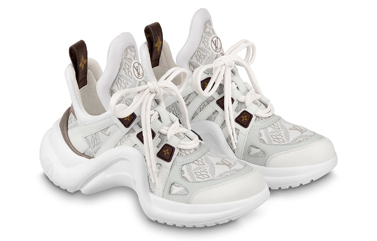 (WMNS) LOUIS VUITTON Archlight 1.0 Sneakers 'Beige with Monogram' 1AAIX1 - 2