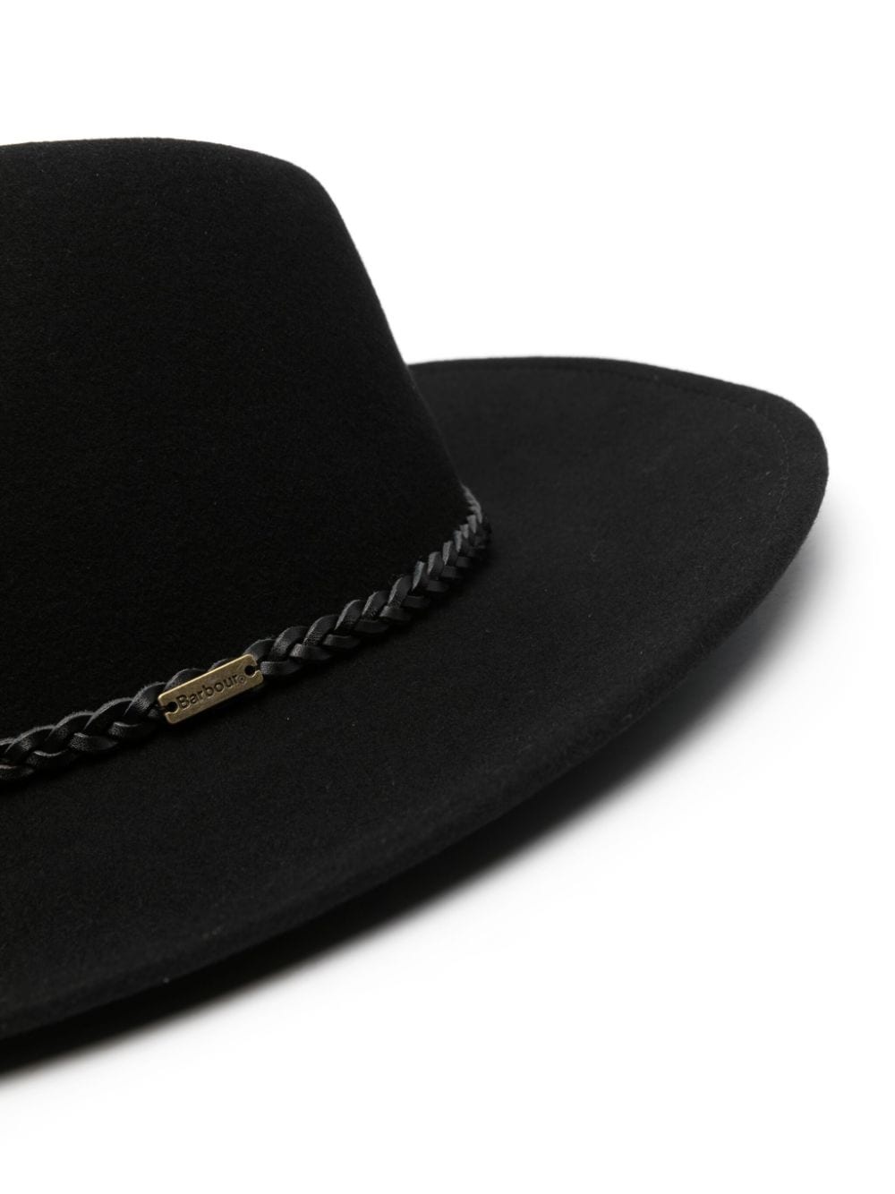 braided-strap wool hat - 2