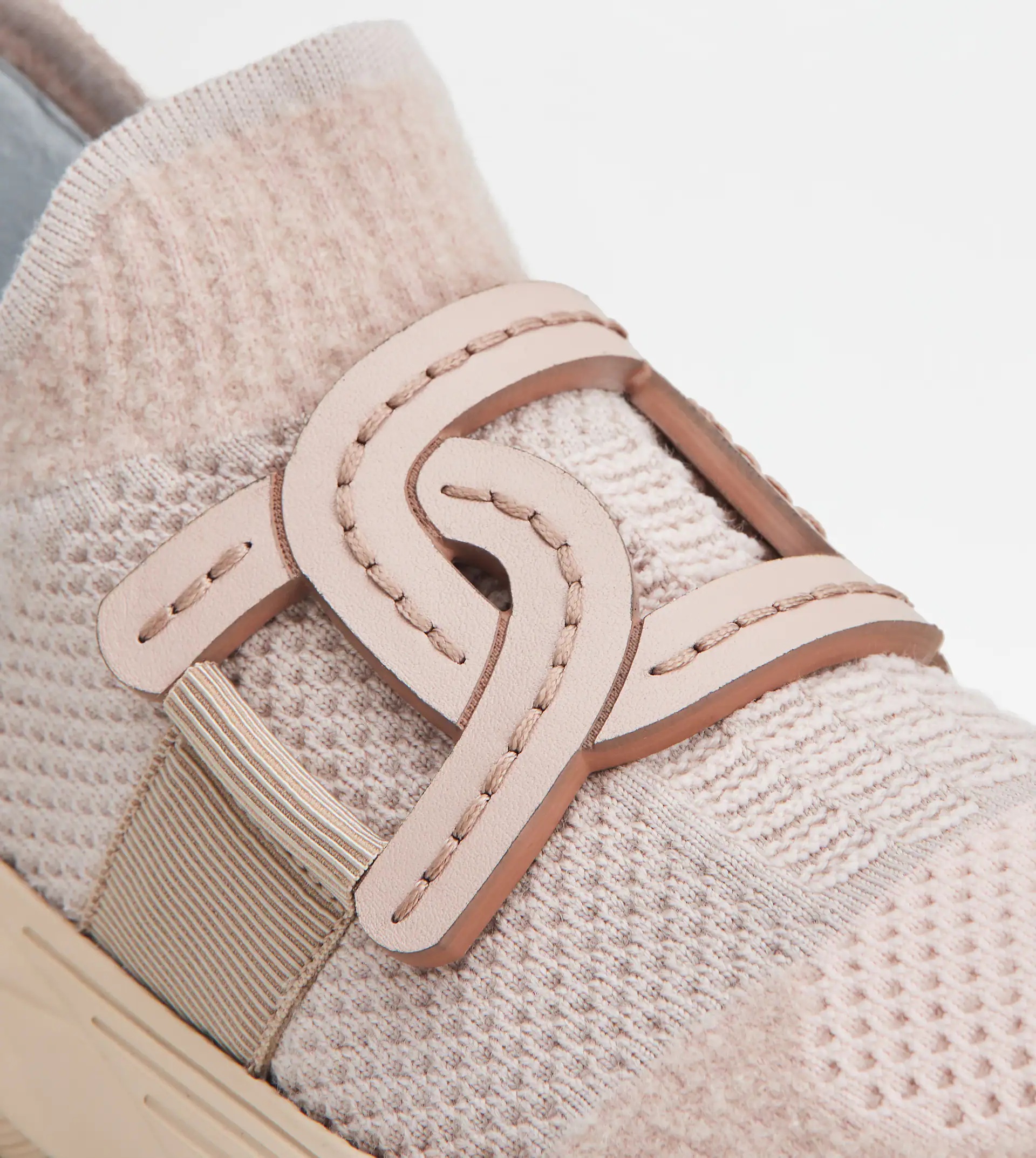 SLIP-ON SNEAKERS IN WOOL-BLEND TECHNICAL FABRIC - PINK - 5