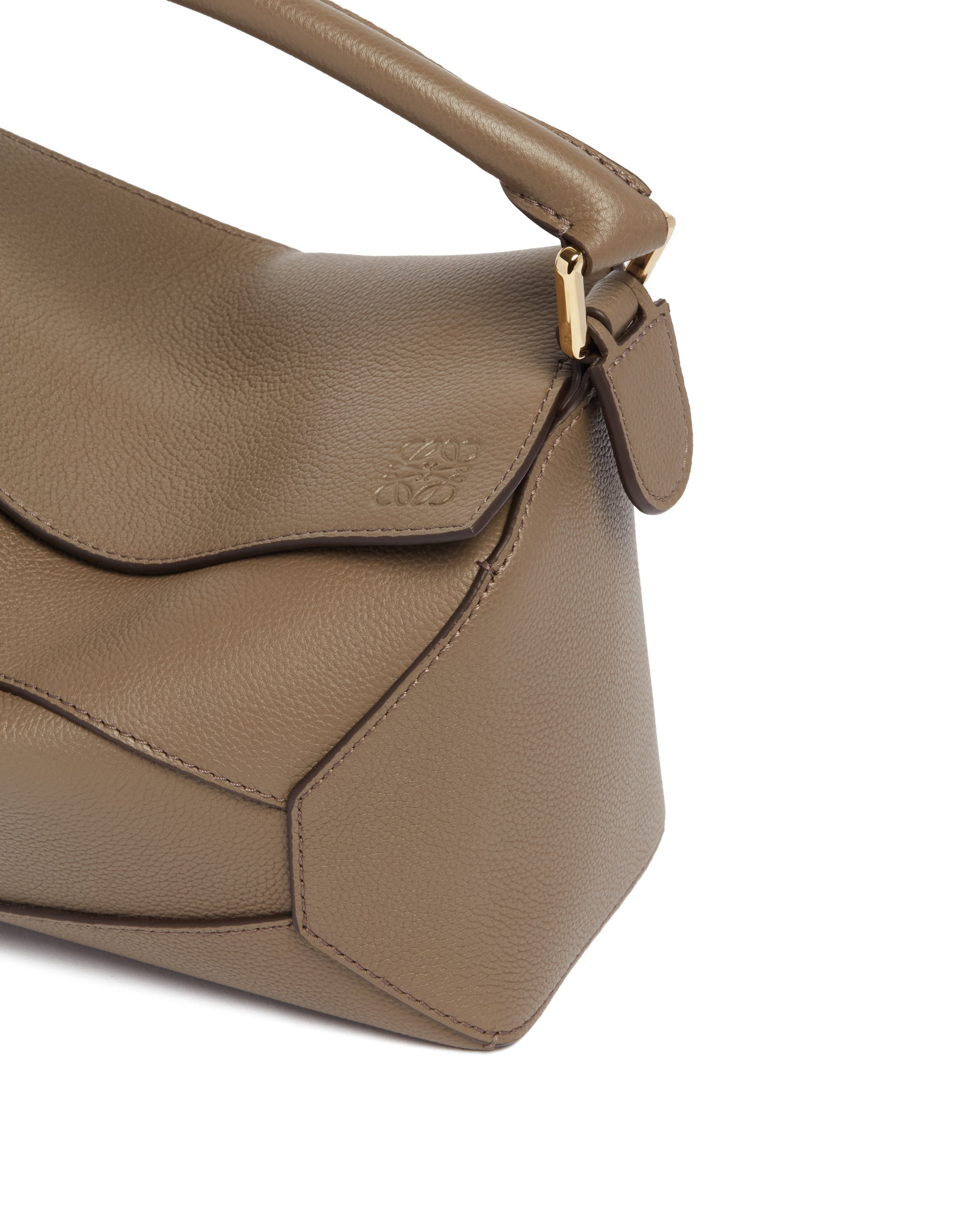 Brown Small Puzzle Edge Bag - 5