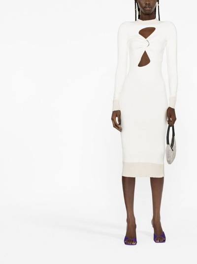 THE ATTICO cut-out knitted dress outlook