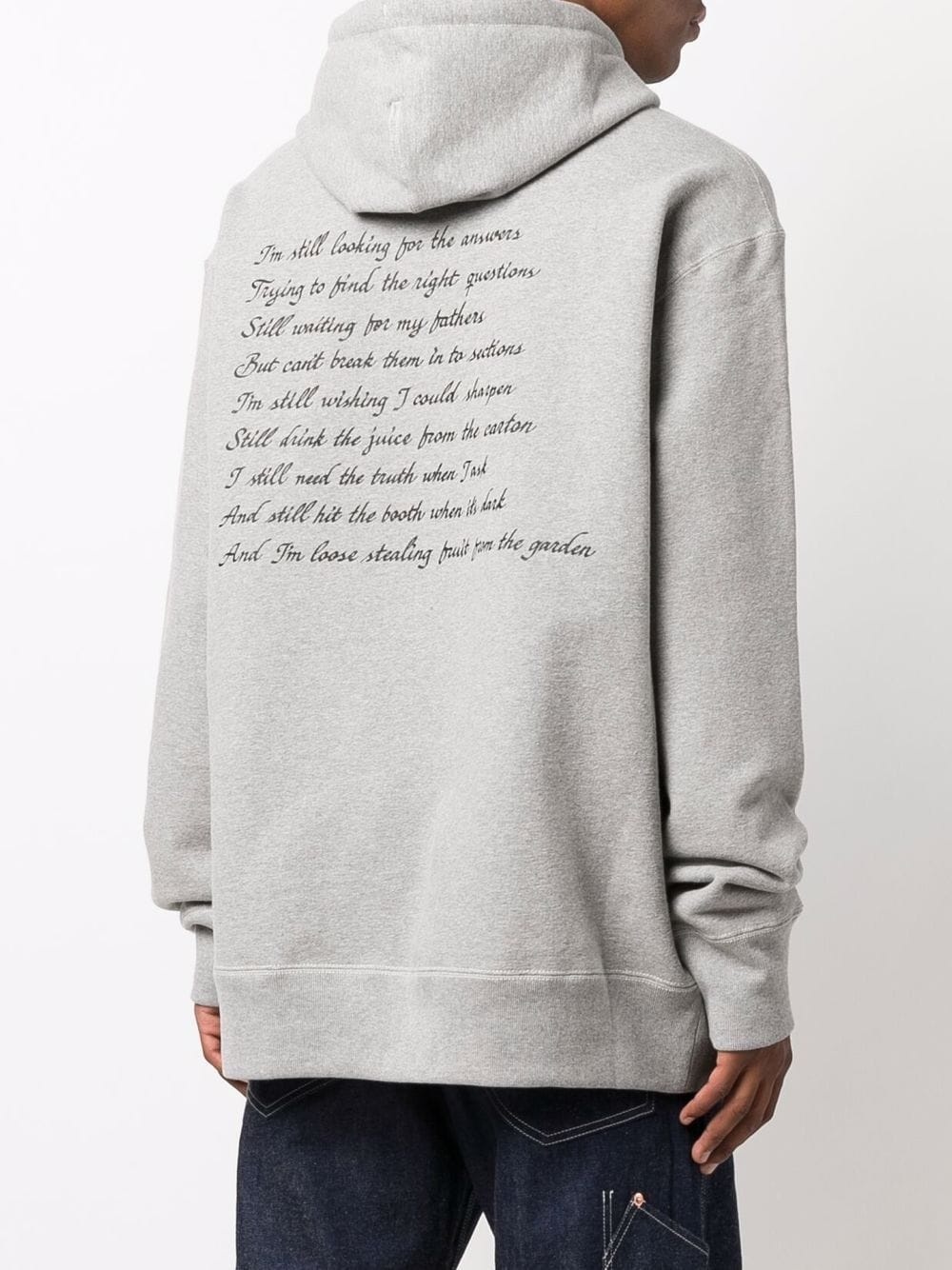 slogan-print hoodie - 4