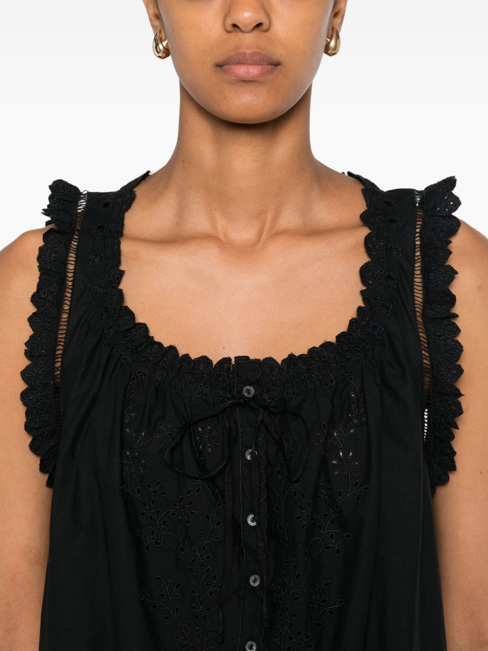 Nessie broderie-anglaise mini dress - 5