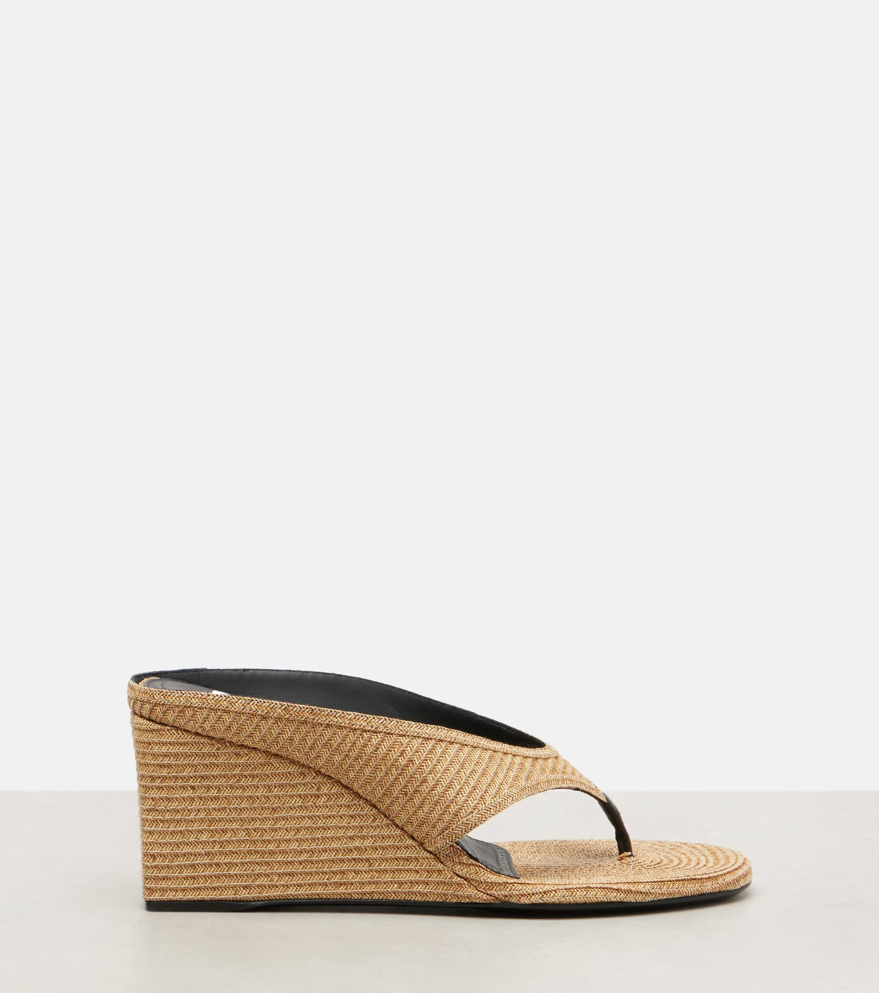 Cube 75 woven wedge thong sandals - 4