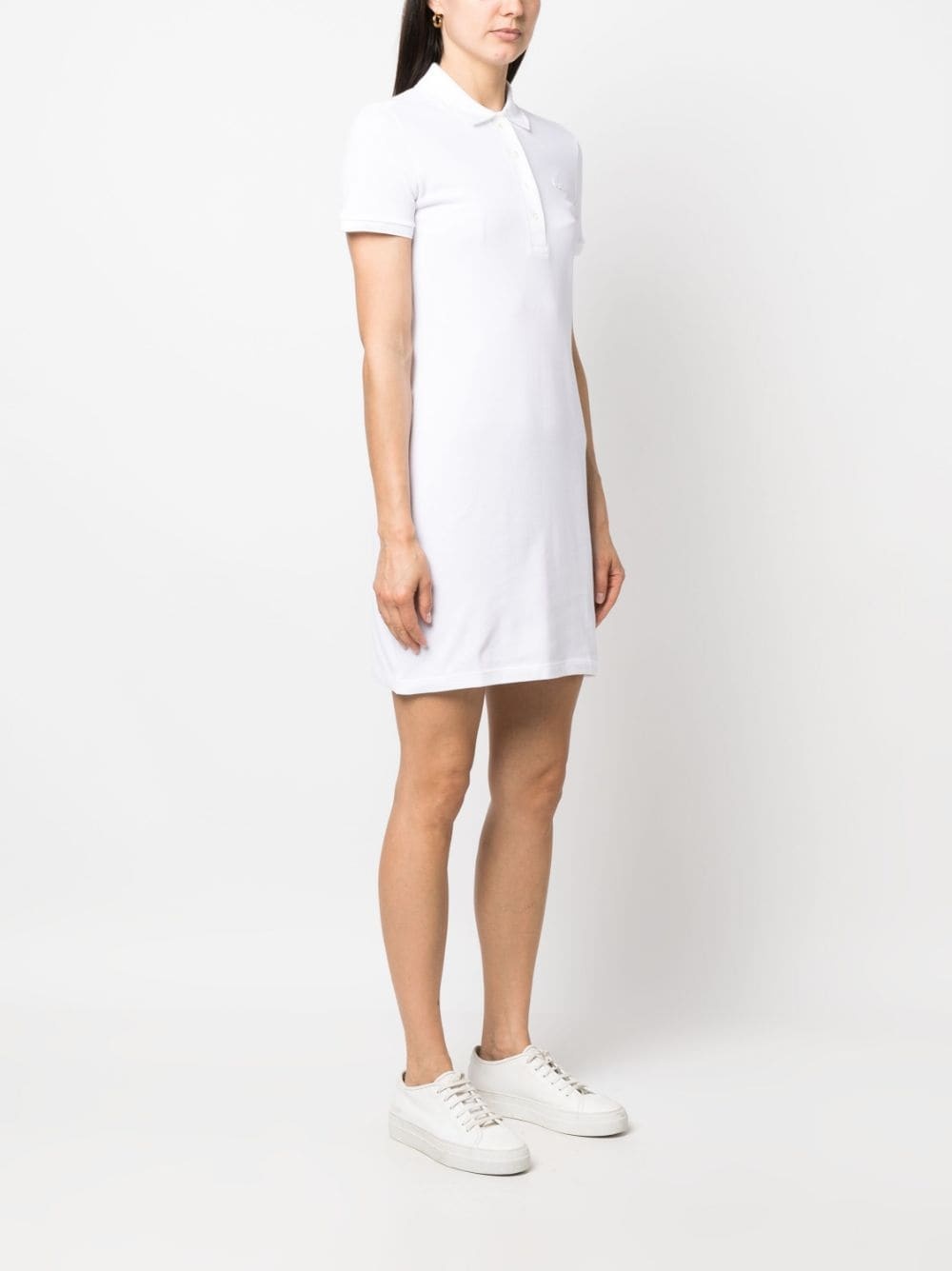 polo-collar short-sleeve dress - 3