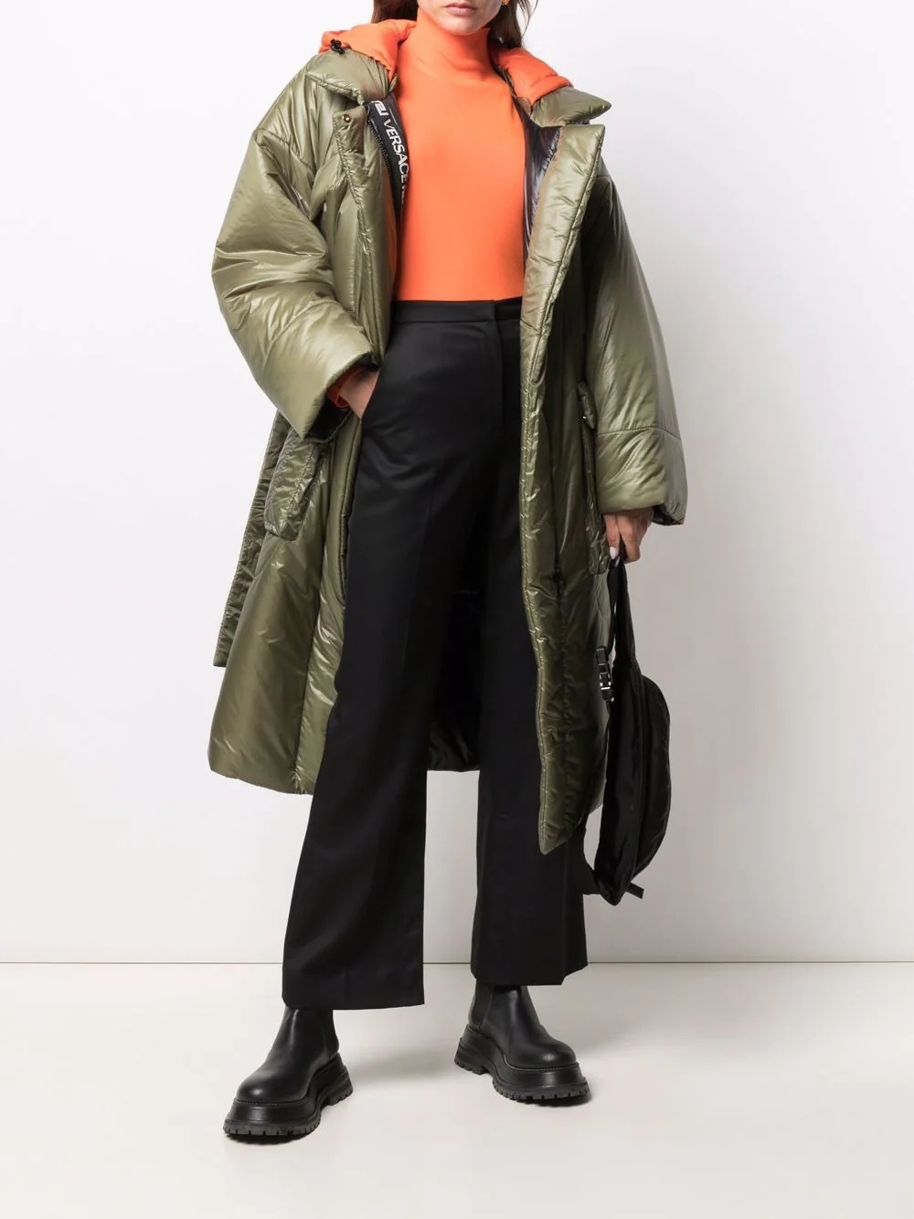 hooded puffer coat - 2