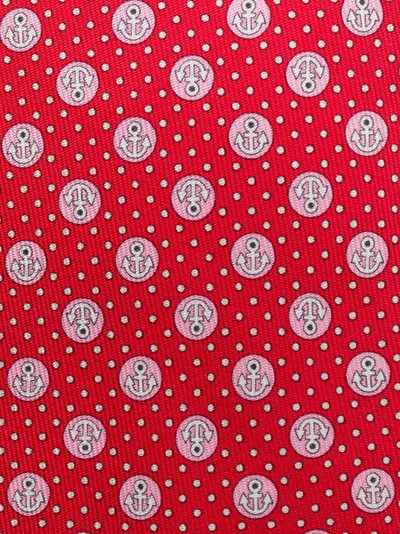 Salvatore Ferragamo anchor print silk tie outlook